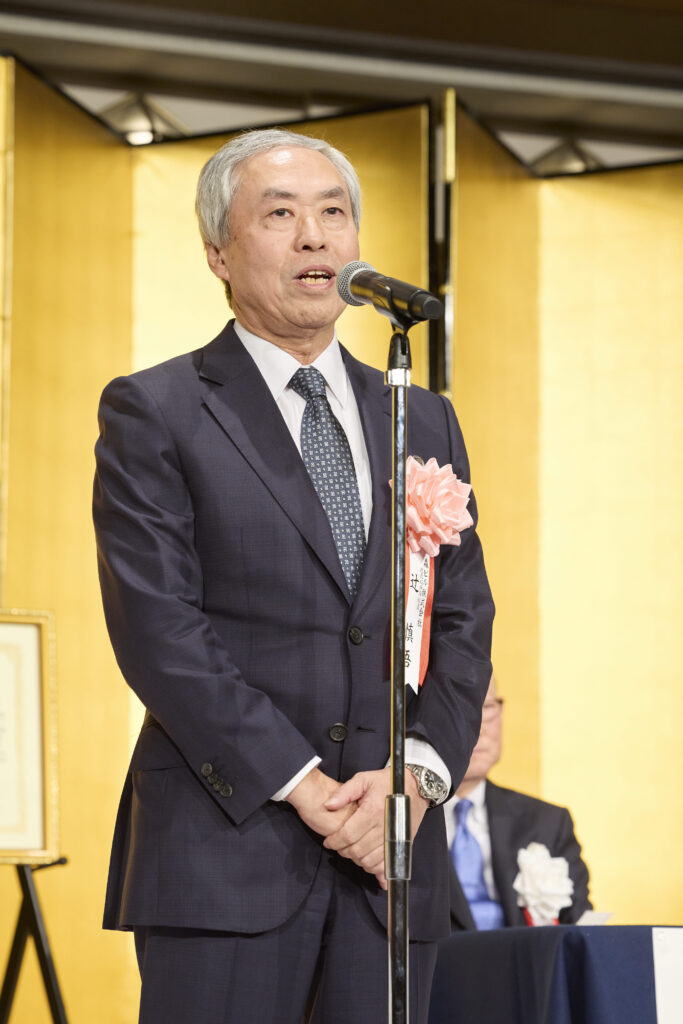 昨年の経済界大賞受賞の辻 慎吾　森ビル社長も祝辞に駆け付けた